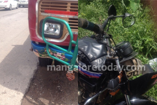 32-year-old man dies in Truck-Bike collision near Santhekatte.
